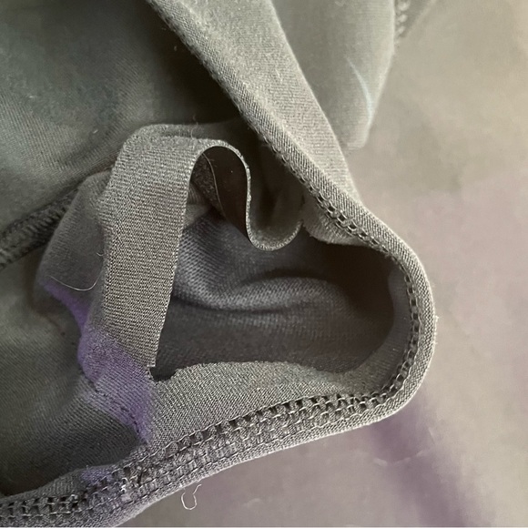 Nike Womens cropped recycled polyester spandex gray black leggings Small - Picture 10 of 11